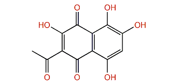 2-Acetyl-3,5,6,8-tetrahydroxy-1,4-naphthoquinone